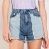 POL PATCHED DENIM SHORTS