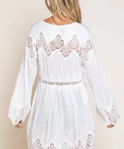 POL TOPS FRONT TIE DETAIL TUNIC TOP