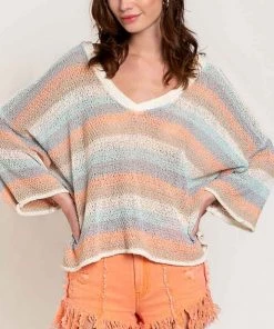 POL SWEATERS MULTI COLOR SWEATER