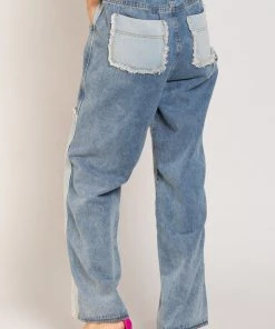 POL PATCHED DENIM PANTS 5 POL PATCHED DENIM PANTS