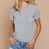 TOP ROUNDED NECK TEE
