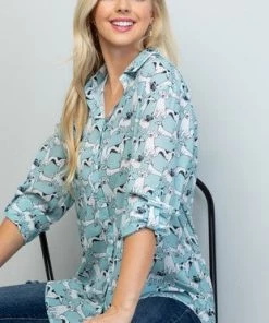 LA SOUL DOG PRINT SHIRT