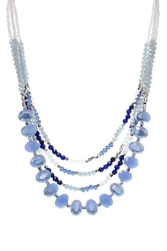 SUZIE Q MULTI STRAND BEAD NECKLACE 1 SUZIE Q MULTI STRAND BEAD NECKLACE