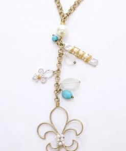 SUZIE Q NECKLACES CHAIN NECKLACE WITH PEARL