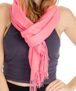 CAPZONE BRUSHED CASHMERE PASHMINA WRAP SCARF