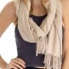CAPZONE BRUSHED CASHMERE PASHMINA WRAP SCARF