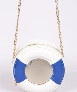 H & D ACCESSORIES HANDBAGS/LUGGAGE LIFEBUOY CLUTCH