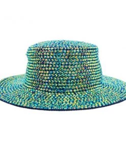 SOPHIA COLLECTION JELLY RHINESTONE HAT HATS, HEADWEAR & HAIR ACCESSORIES