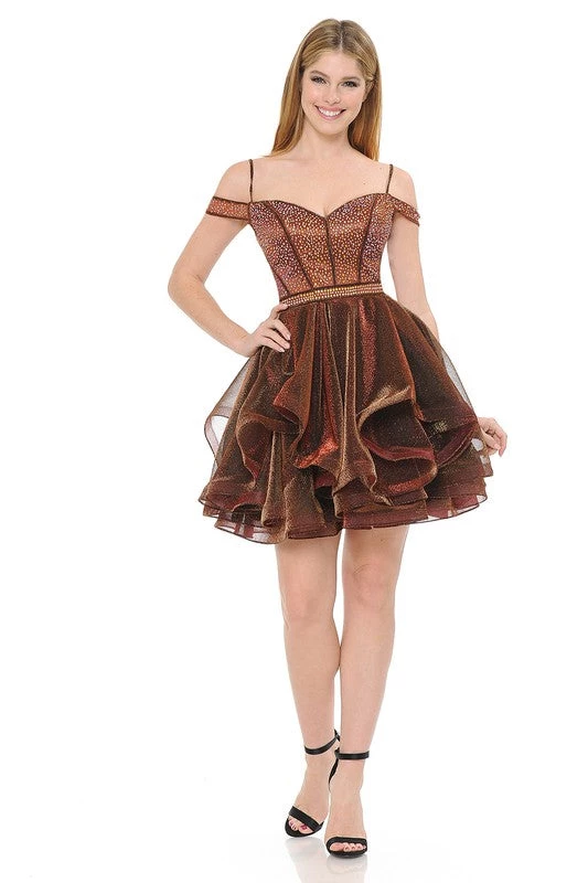 LENOVIA PERSIMMON PARTY DRESS 1 LENOVIA PERSIMMON PARTY DRESS