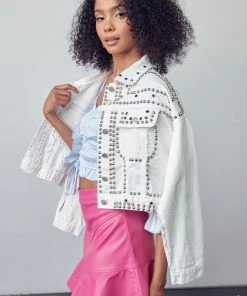 KIWI GROMMETED DENIM JACKET