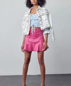 KIWI GROMMETED DENIM JACKET 8 KIWI GROMMETED DENIM JACKET