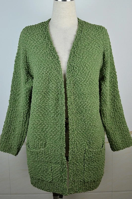 ESLEY SWEATERS POPCORN CARDIGAN 3 ESLEY SWEATERS POPCORN CARDIGAN
