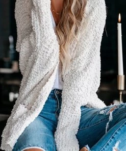 ESLEY SWEATERS POPCORN CARDIGAN