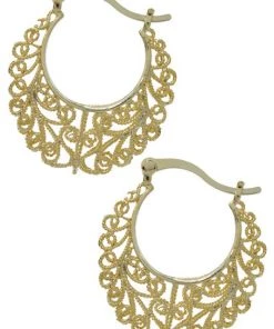 SUZIE Q PATTERN METAL EARRINGS