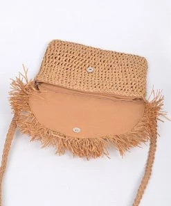 H & D ACCESSORIES HANDBAGS/LUGGAGE YES SUMMER STRAW CLUTCH