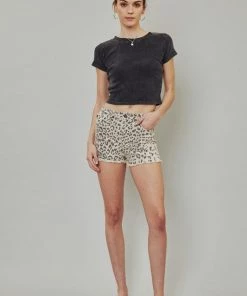 KANCAN SAND LEOPARD SHORTS