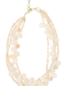 SAACHI SMOOTH SHELL & BEAD NECKLACE