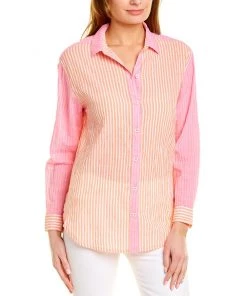BeachLunchLounge TOPS BRIELLE MIXED COLOR STRIPE TOP