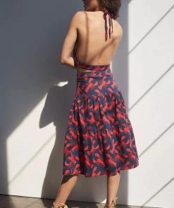 EVA FRANCO TOPS LOBSTER TWO PIECE TOP AND SKIRT