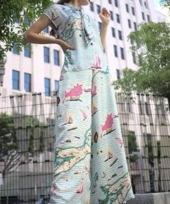 EVA FRANCO SAILBOAT PANTS