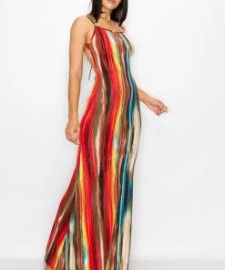 MAGIA CANDY STRIPE DRESS