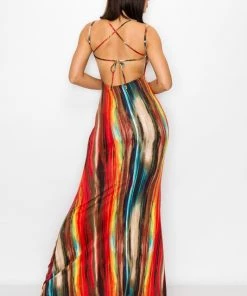 MAGIA CANDY STRIPE DRESS