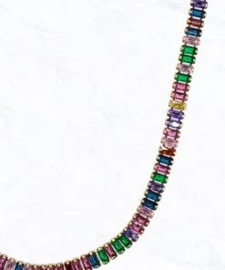 SUZIE Q CUBIC ZIRCONIA NECKLACE