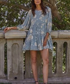 BY TOGETHER BLOOMING TUNIC DRESS