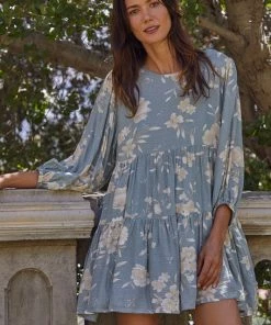 BY TOGETHER BLOOMING TUNIC DRESS