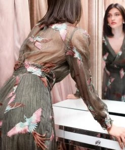 EVA FRANCO FLYING PHOENICIAN DRESS