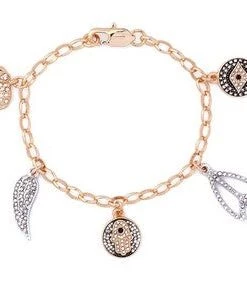 DILWORTH ROAD MULTI CRYSTAL CHARM BRACELET