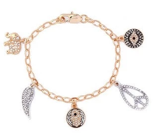 DILWORTH ROAD MULTI CRYSTAL CHARM BRACELET 1 DILWORTH ROAD MULTI CRYSTAL CHARM BRACELET