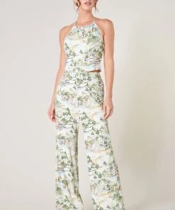 SUGARLIPS TOILE SCENERY PANT PANTS