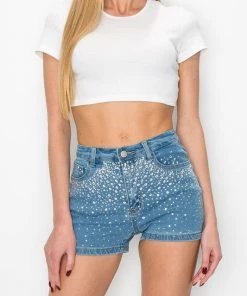 KIWI STARDUST DENIM SHORTS