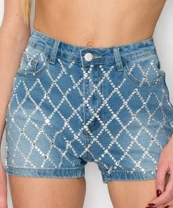 KIWI DIAMOND DENIM SHORTS