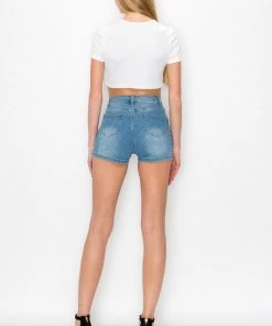 KIWI DIAMOND DENIM SHORTS