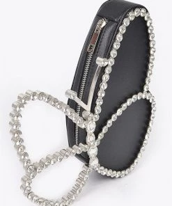 H & D ACCESSORIES BUTTERFLY RHINESTONE CLUTCH HANDBAGS/LUGGAGE