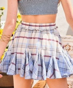 MAIN STRIP PATTY PLAIDY SKORT SHORTS