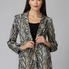 JOSEPH RIBKOFF SNAKESKIN PATTERN JACKET OUTERWEAR