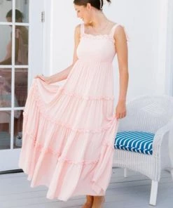 JUDITH MARCH TINSLEY TIE MAXI DRESS