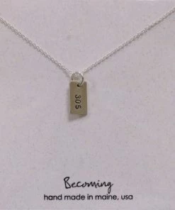BECOMING NECKLACES 305 TAG NECKLACE