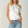 ELAN SLEEVELESS OFF SHOULDER TOP TOPS