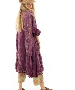 MAGNOLIA PEARL COVER UPS JACKET 509 EMBROIDERED BELINAY KIMONO - 2/22