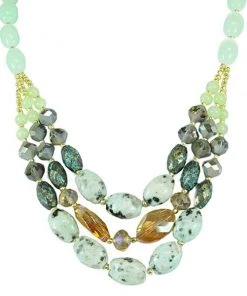 SUZIE Q CRYSTAL GEMSTONE NECKLACE