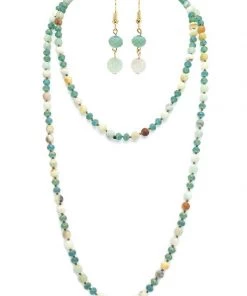 SUZIE Q NECKLACES FACETED BEADS KNOTTED NECKLACE