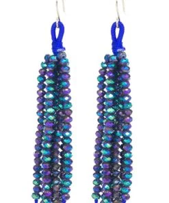 SUZIE Q CRYSTAL TASSEL EARRINGS