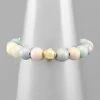 GOLDEN STELLA MULTI COLORED BALL BRACELET