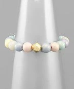 GOLDEN STELLA MULTI COLORED BALL BRACELET