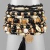 GOLDEN STELLA BRACELETS CHARMS & TASSEL BOHO BRACELET