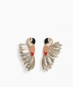 AMERICA & BEYOND PEACHY PARROT EARRINGS